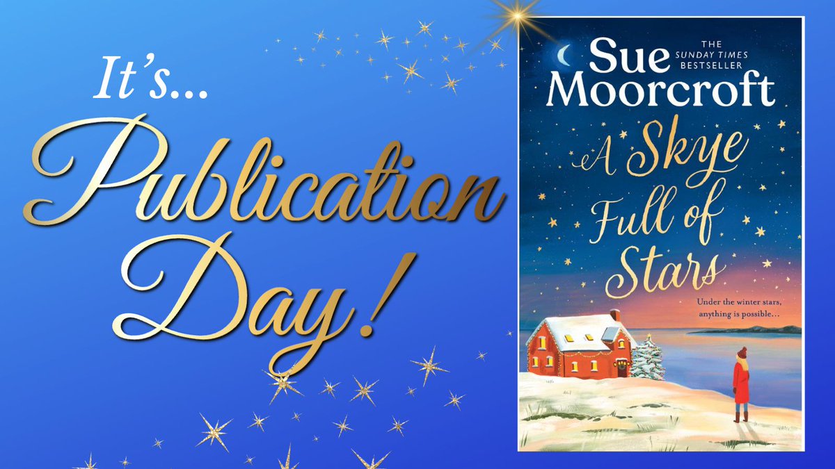 Happy Publication Day to <a href="/SueMoorcroft/">Sue Moorcroft author ☀️#OverTheSeaToSkye☀️</a> and <a href="/AvonBooksUK/">Avon Books UK</a>! A Skye Full of Stars is a cracking five star read that I couldn't put down.

app.thestorygraph.com/reviews/e091c2…