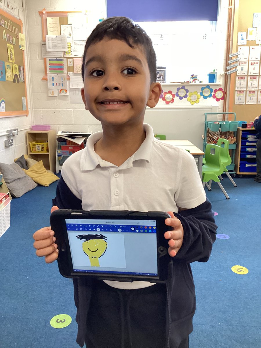 raeburnprimary's tweet image. Alder class are proud to show off their self portraits.  We have been exploring the world of digital art and empowering the children to create their own paintings. 
#RaeburnYear1  #RaeburnComputing