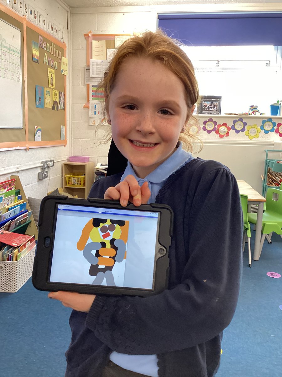 raeburnprimary's tweet image. Alder class are proud to show off their self portraits.  We have been exploring the world of digital art and empowering the children to create their own paintings. 
#RaeburnYear1  #RaeburnComputing