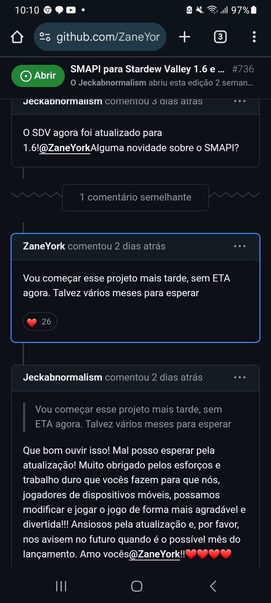 RyanHernan2's tweet photo. @dans_heart_S2 acho q ele quis dizer "vários anos" kkkkkkkk ironia, mas vamos aguardar o quanto for, já que a própria 1.6 como a gente havia dito, tá repleta de coisas extraordinárias. https://t.co/mC3ljHpHPQ
