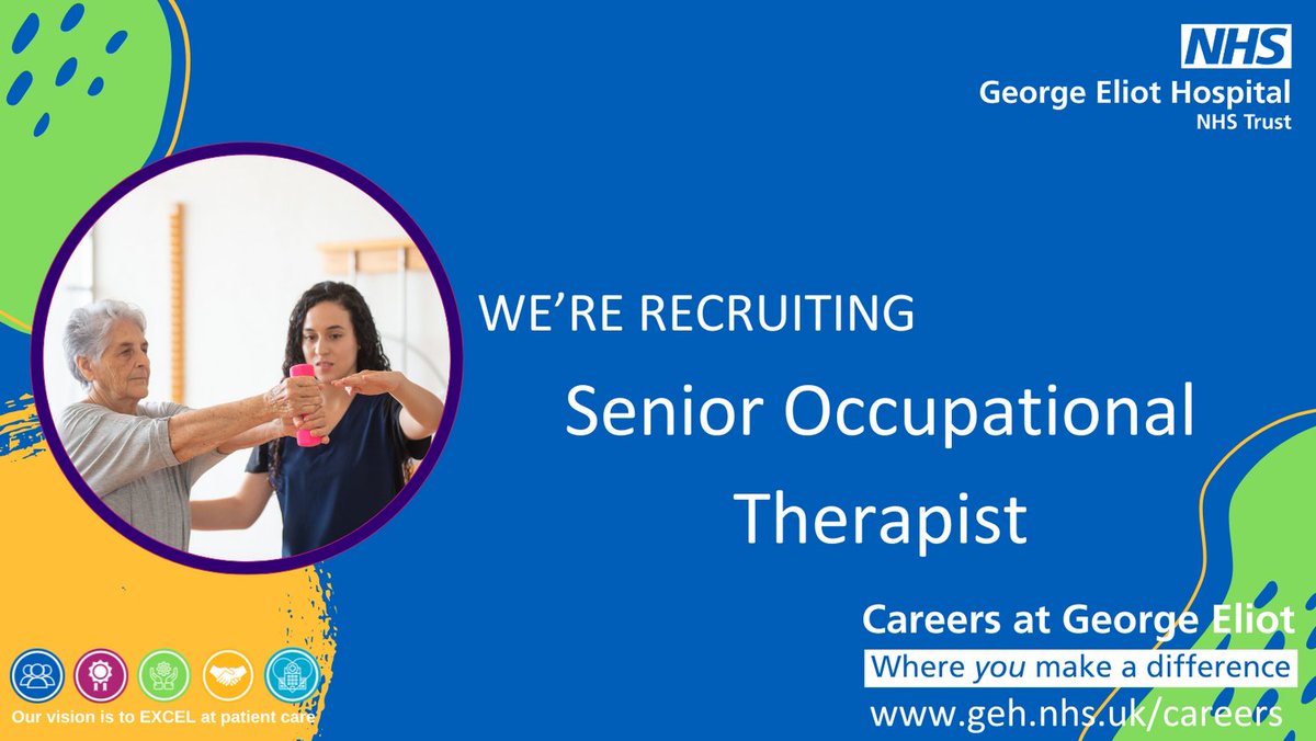 Looking for a new challenge? An exciting opportunity has arisen for a Senior Occupational Therapist to join our friendly and supportive team at George Eliot Hospital. The closing date to apply is Tuesday 26th of November. Click here to find out and apply:
beta.jobs.nhs.uk/candidate/joba…