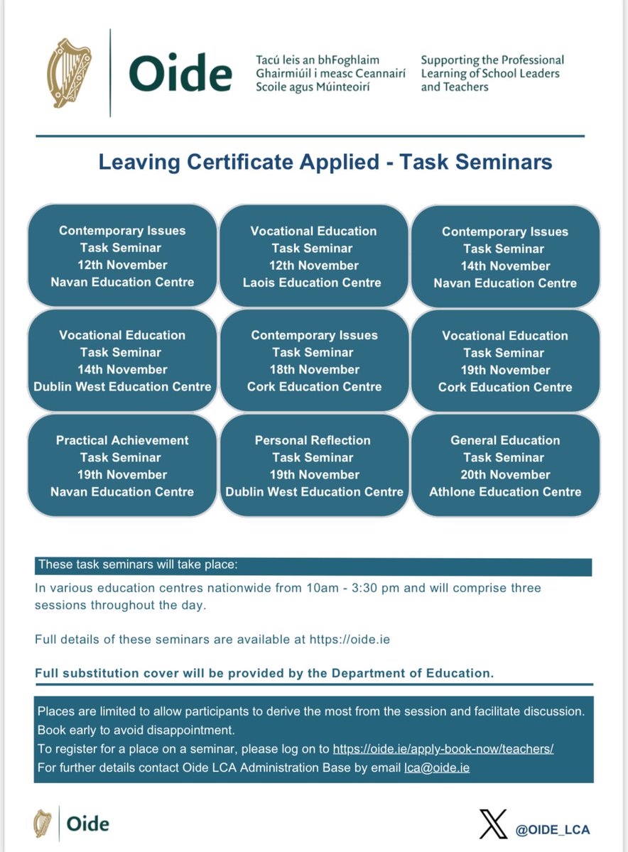 Oide Leaving Cert Applied tweet media