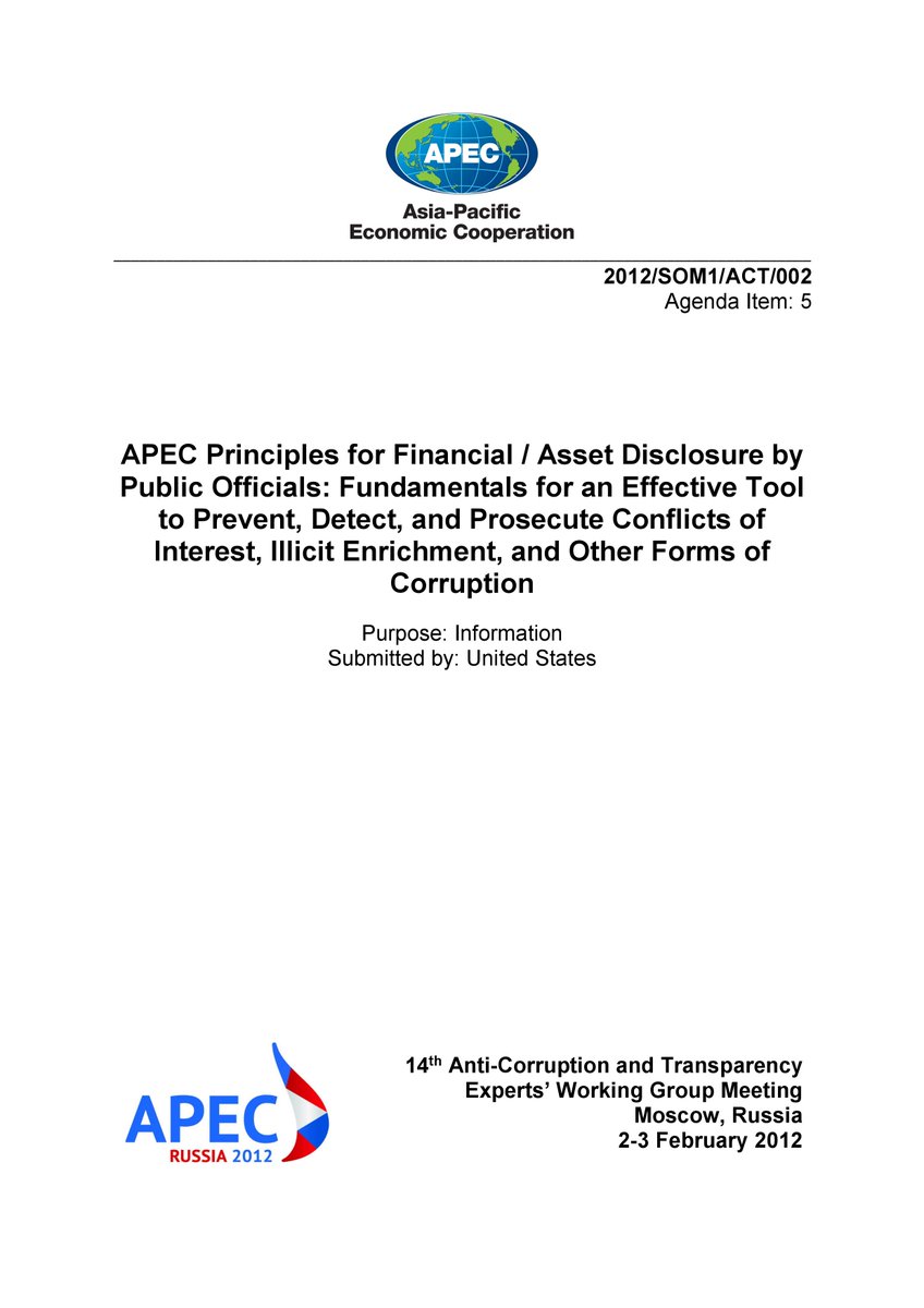 JOT_news's tweet image. Japan's Ministry of Foreign Affairs attended the February 2012 APEC's Moscow meeting on the principle of #AssetDisclosure by public officials, but they have made no report in Japanese or even in English