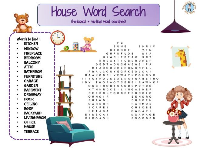 _treasure_hunt's tweet image. 🏡 Explore the House with this Fun Word Search Activity! 🏡

Get ready for a word search adventure right at home! Kids will love hunting for words related to rooms and household items. 
treasurehunt4kids.com/word-search-pu… 
#FreeActivity #WordSearchFun #EducationalGames #PrintableGames