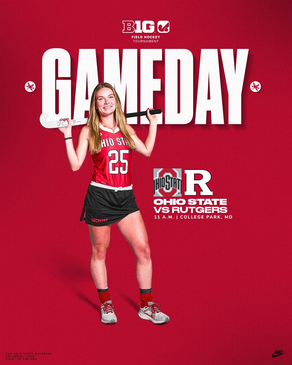 𝗟𝗲𝘁’𝘀 𝗱𝗮𝗻𝗰𝗲 🔥

🚨 B1G Tournament Quarterfinals🚨
🆚 Rutgers
🕚 11 a.m.
📍College Park, Maryland
🏟️ Field Hockey and Lacrosse Complex 
📈 go.osu.edu/CxQ2
📺 go.osu.edu/CxQy

#GoBucks
