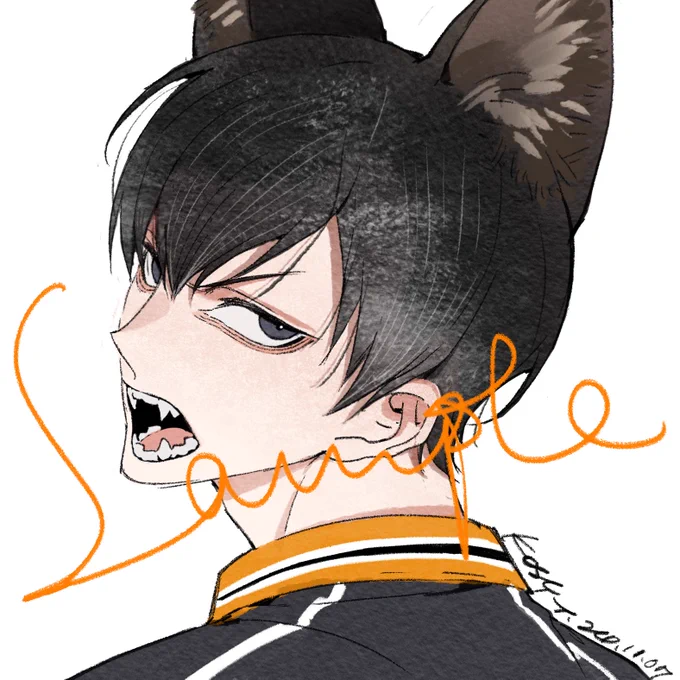 この前のくじの絵が終わりましたよ。 