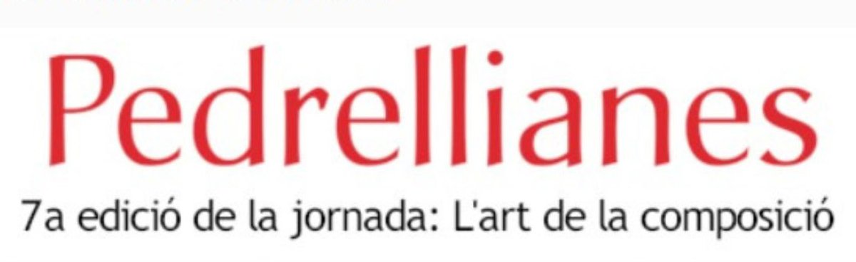 BiblioCatalunya's tweet photo. 🎵 La Biblioteca de Catalunya organitza la setena edició de les jornades Pedrellianes dedicada a "L’art de la composició”.
📆 14 de novembre de 2024
⏲ de 9.30 a 13.30 h
📍 Sala de la Caritat de la BC
👉 Inscriu-t'hi a https://t.co/QHlD0ui5cz
ℹ  https://t.co/4XdDMA6KUw https://t.co/N5tjrBdFcp