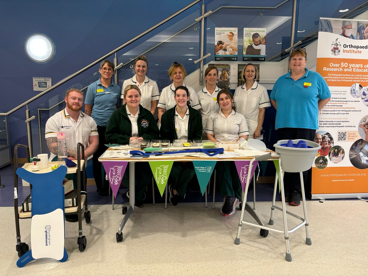 Say hello to some of our fantastic Occupational Therapy Team 👋

This week is Occupational Therapy Week - and our OTs have been in the Main Entrance, raising awareness about the profession!