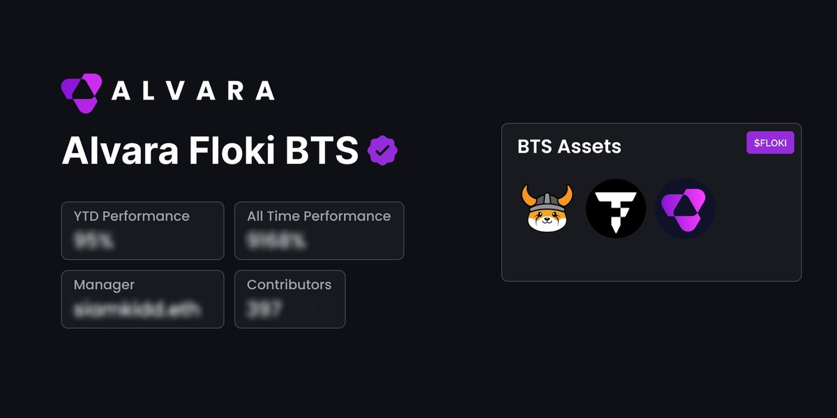 OggyWonders's tweet photo. Thatβs what I did, I have conviction in $ALVA, this supercycle it is gonna play out well.
One of @AlvaraProtocol βs utility π
BTS Factory:
- With #BTSFactory, your investment strategy is not just a personal venture but a community showcase.
Add tokens, set weights, and let your BTS shine.