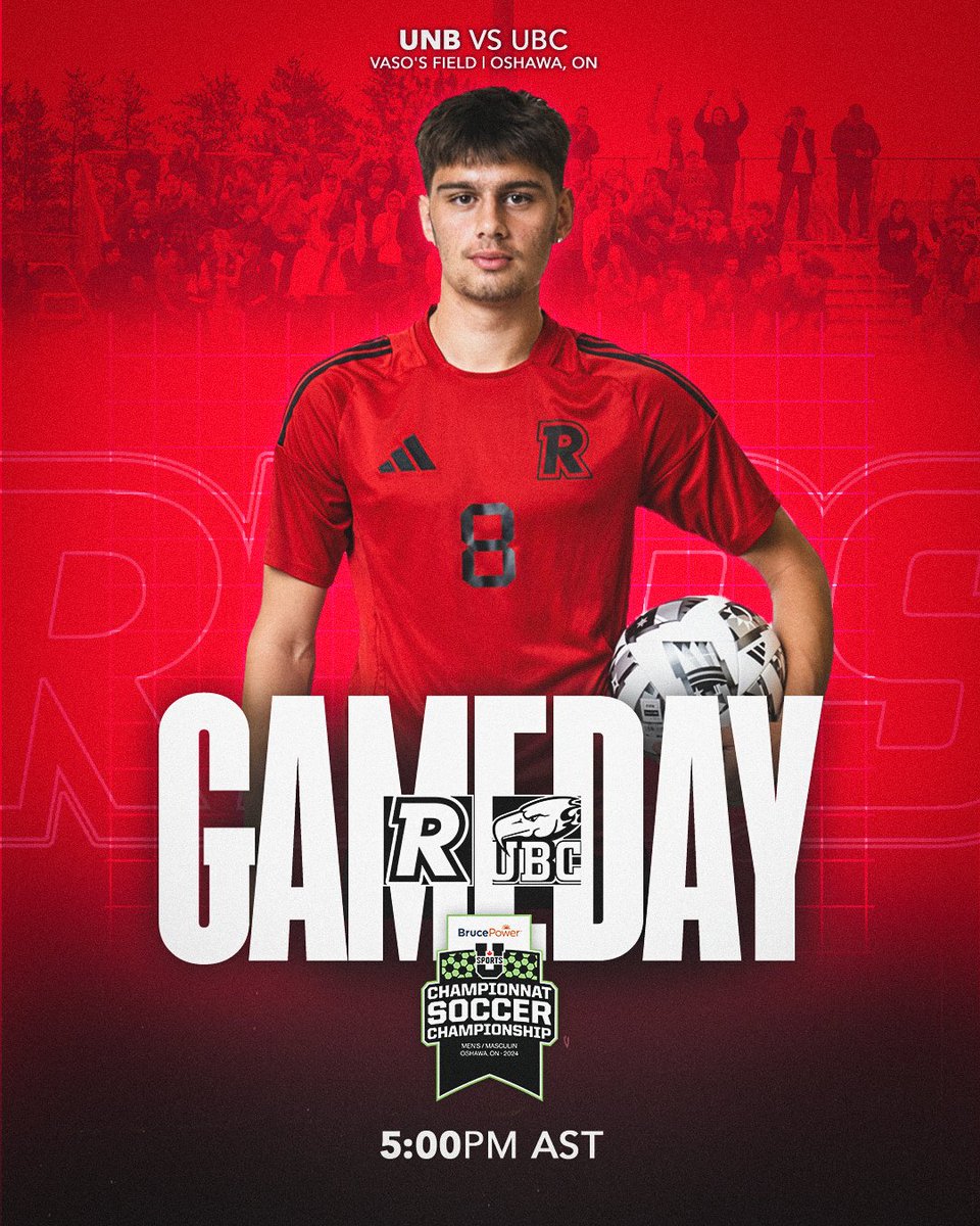 UNBAthletics's tweet image. ⚽️ MSOC | Quarterfinal Showdown!

The REDS face off against UBC at the U SPORTS Men's Soccer Championship 😤 

🆚 UBC Thunderbirds 
⏰ 5:00 pm AST 
📍 Vaso's Field | Oshawa, ON
📺 Catch it live: gem.cbc.ca/live-event/460…

#goredsgo