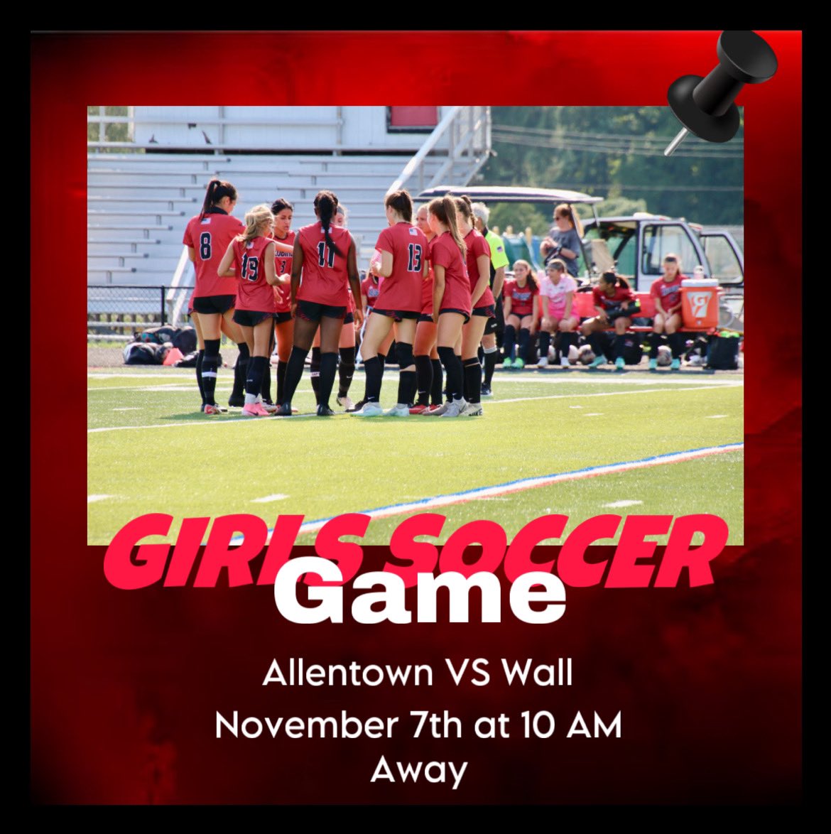 GAME DAY TODAY!!!! Away against Wall at 10 AM‼️