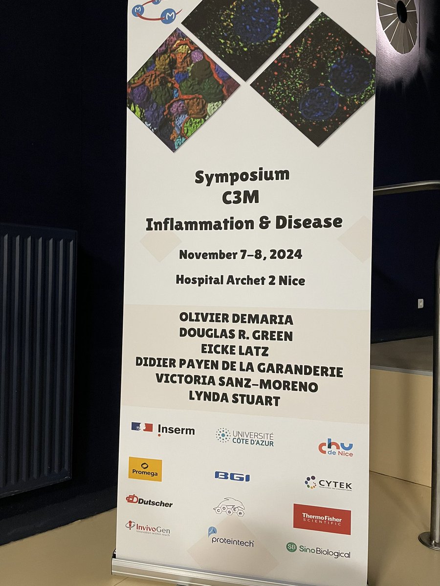 Here we are, the symposium C3M inflammation and disease just started