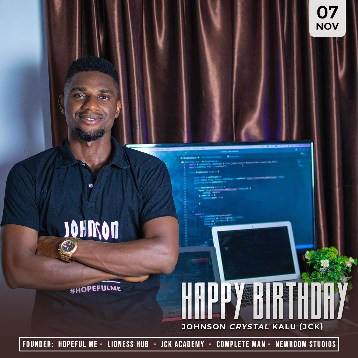 johnsoncrystalk's tweet photo. God has given my life a meaning and my existence a purpose. 
Happy birthday to me❤🙏.
#JCK #Hopefulme #CompleteMan #AsIBeganToDiscoverMyself https://t.co/jPgBDPT3DI