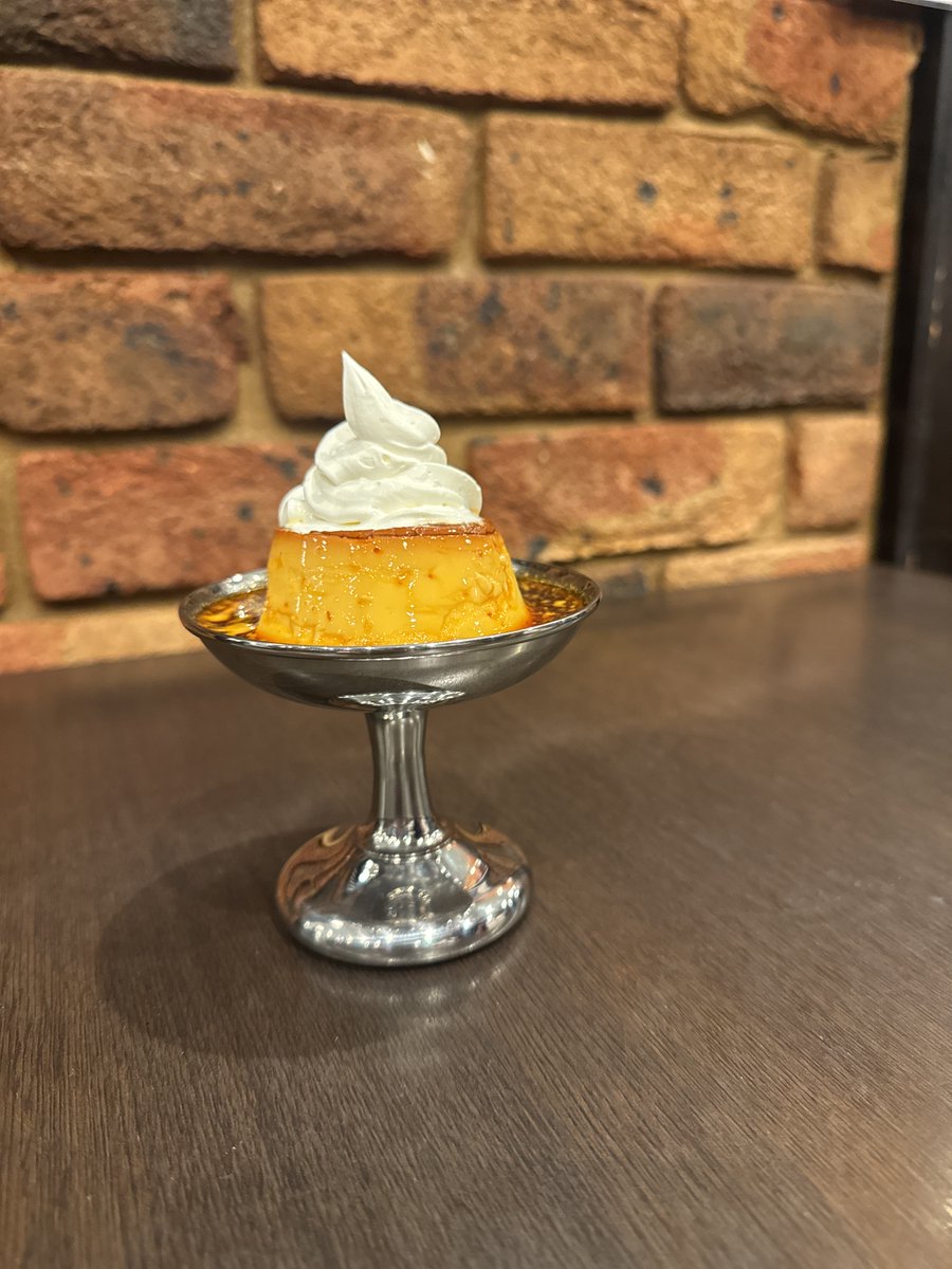 明日から販売スタート　#プリン
固めのプリン。