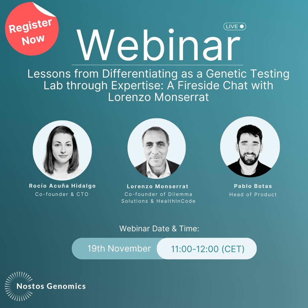 Stand Out in the Genetic Testing Market – Join Our Webinar! Get insights from the Co-founder of Dilemma Solutions and HealthInCode on building reputation through quality, innovation, and specialized knowledge.

Date: 19th Nov, 11:00 (CET)
Register now 👉 eu1.hubs.ly/H0dyWXY0