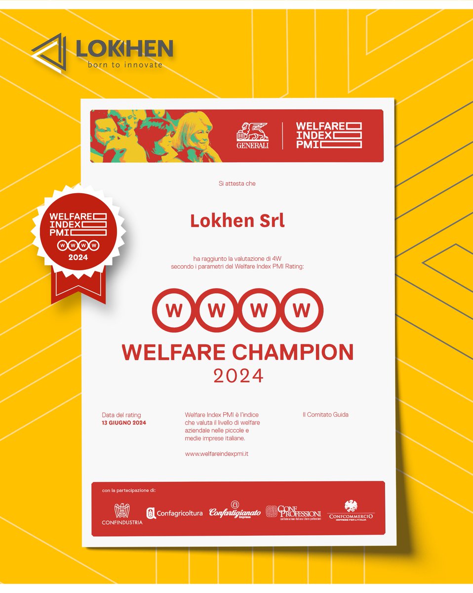 Lokhen_Srl's tweet photo. 🏆𝐋𝐎𝐊𝐇𝐄𝐍 - 𝐖𝐞𝐥𝐟𝐚𝐫𝐞 𝐋𝐞𝐚𝐝𝐞𝐫 𝟐𝟎𝟐𝟒

🎖𝐋𝐨𝐤𝐡𝐞𝐧 𝐰𝐢𝐧𝐬 𝐭𝐡𝐞 𝐖𝐞𝐥𝐟𝐚𝐫𝐞 𝐈𝐧𝐝𝐞𝐱 𝐏𝐌𝐈 𝟐𝟎𝟐𝟒 𝐀𝐰𝐚𝐫𝐝, 𝐰𝐢𝐭𝐡 𝐚 𝟒𝐖 𝐫𝐚𝐭𝐢𝐧𝐠! https://t.co/CjnLl83L3Q
