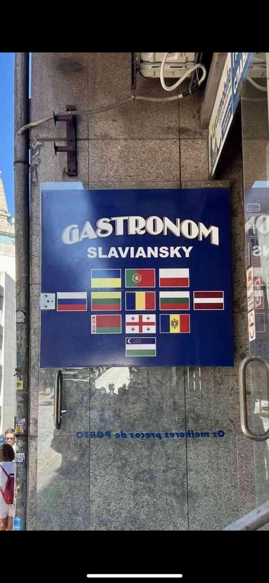 orikron's tweet photo. Slavic food restaurant sign https://t.co/tB08aydDyd