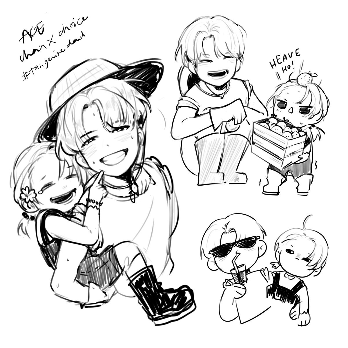 dcoy_10's tweet photo. Random sketch A.C.E × Choice!
This time its Yuchan ft. baby choice tangerine moments🍊
.
p/s: cant wait for their comebackkkk😭😭😭
#에이스 #ACE #ChoiceFanarts https://t.co/RRFV6tizGi