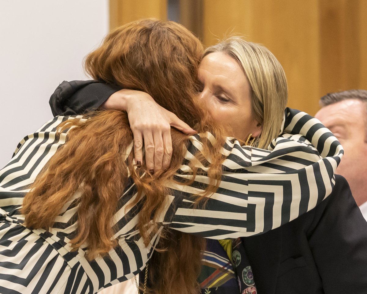 LawSocEdu's tweet photo. We were delighted to welcome friends, family and colleagues of Attracta O'Regan to Blackhall Place for the dedication of the Attracta O'Regan Lecture Theatre.

Read more about the event, and Attracta's lasting legacy, in the online Gazette: https://t.co/WekiGa4Gmn https://t.co/nfCsWPDp31