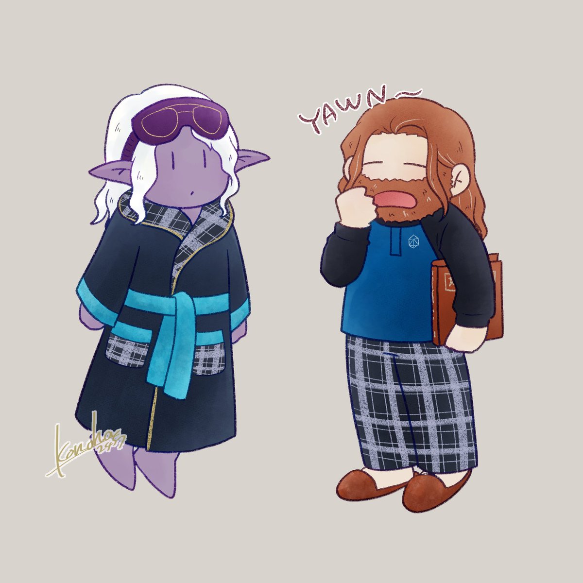 Happy Thursday.
The new official pajamas and bathrobe are too cute.