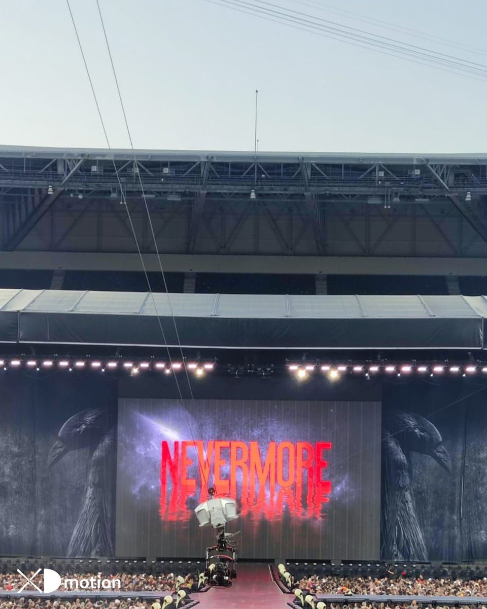 motion_xd's tweet photo. 🎬 C'est le jour pour vivre « Nevermore » sur grand écran ! La tournée de Mylène Farmer, captée avec nos Cablecam X fly, est en Dolby Vision & Atmos dans 500+ cinémas @pathefilms, aujourd’hui seulement. Bravo à @FrancoisHANSS et à notre équipe ! #NevermoreFilm #XDmotion https://t.co/tvpztSTEKl