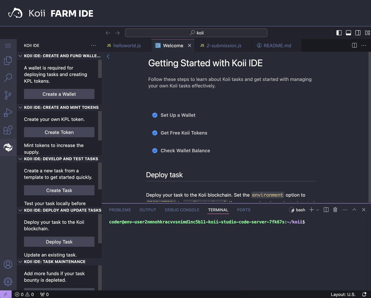 LeonardLevels's tweet photo. @TCNCRYPTO @al_from_koii @elonmusk BTW - you can also now deploy tokens, build #Cloud2 apps, and more, all from your browser.   

Check out https://t.co/JbW5V5KQh5 for more :) https://t.co/Nm16Fa1PSB