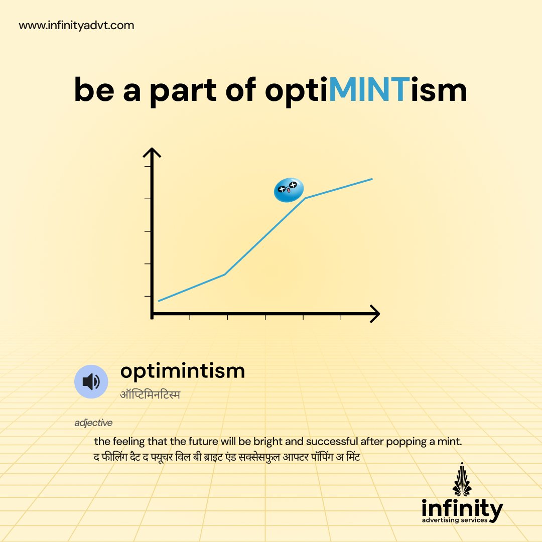 InfinityAdvt's tweet photo. Get that fresh burst of OptiMINTism because a fresh and positive perspective is all you need to keep things on track and success within reach.

When you see it right, it all falls into place.

Visit us at - https://t.co/erbckmOtva

#marketingdigital https://t.co/1hXGXG7MHC