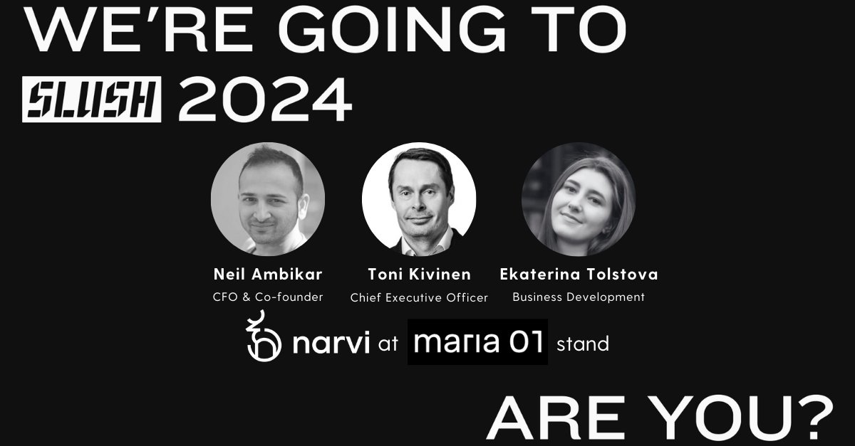 narvi_com's tweet photo. It's #Slush24, but your banking is from 2014🗿Meet the Narvi team in Helsinki November 20-21. Find us in the Matchmaking tool on the Slush platform if you're wondering how banking can boost your business 😉 https://t.co/w7BOOoI21L