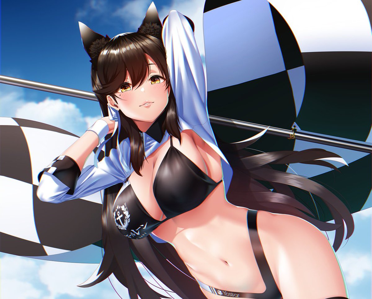 愛宕(アズールレーン) 「#いいおなかの日 」|鍵山/Clave イラストレーターのイラスト