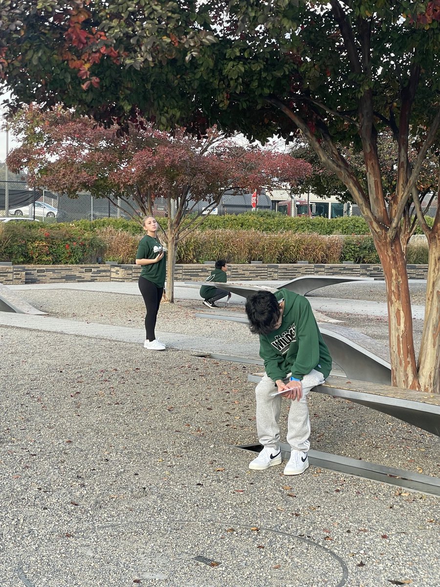 After a delicious hotel breakfast, bus 7 headed to the Pentagon Memorial where we learned the stories of those lost on Sept., 11, 2001. #NoviDC24