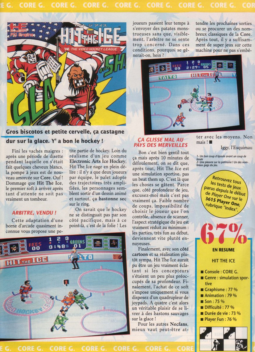 AllmightoFranky's tweet photo. On poursuit les tests avec #HitTheIce sur #PCengine,de la #NES avec #IsolatedWarrior et #TheSimpsons,et la #NeoGeo!! 2/6 https://t.co/IiK3r1umqi