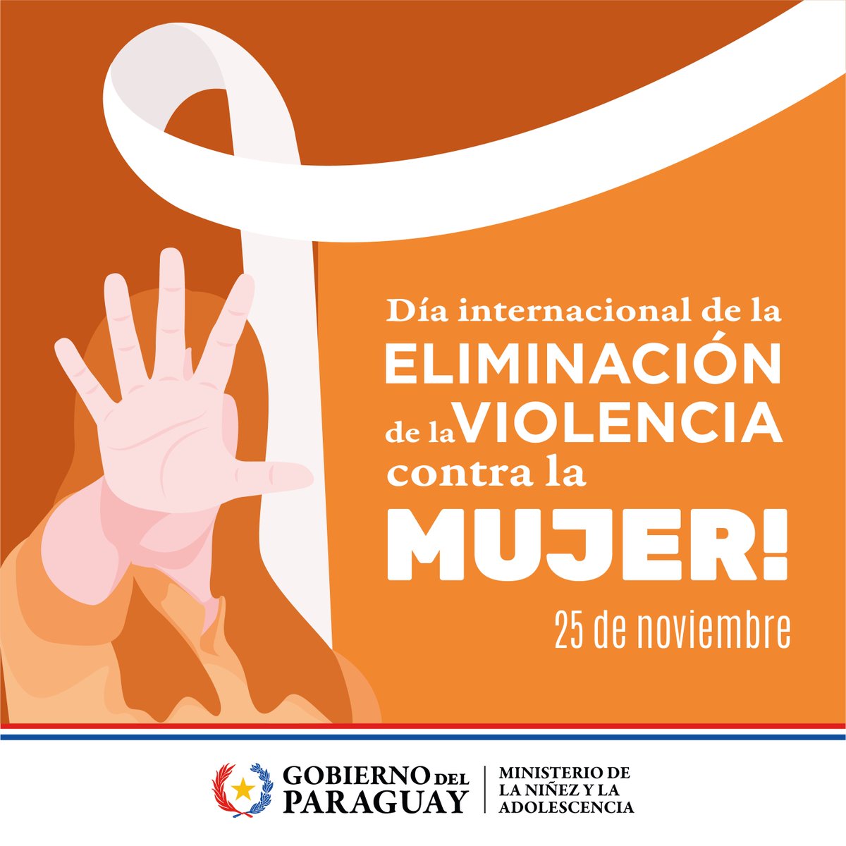 🧡La violencia contra las mujeres sigue siendo una realidad en todo el mundo. No te calles, DENUNCIÁ

"Día internacional de la eliminación de la violencia contra la mujer"

#GobiernoDelParaguay 🇵🇾