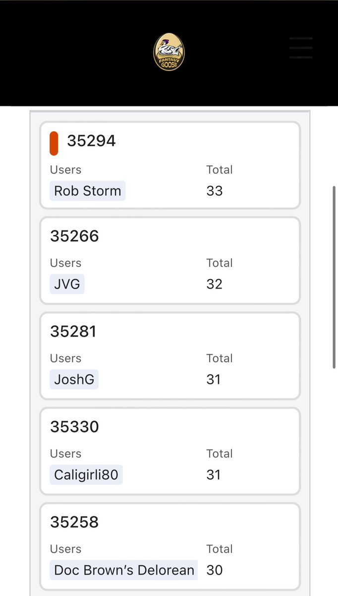 Fantasy Goose tweet media