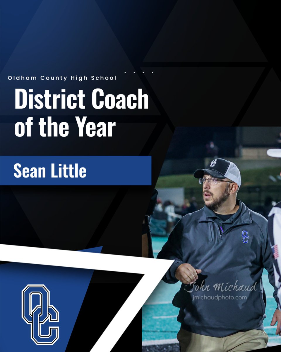 Congrats to Coach Little on District Coach of the Year! #WEAREOC