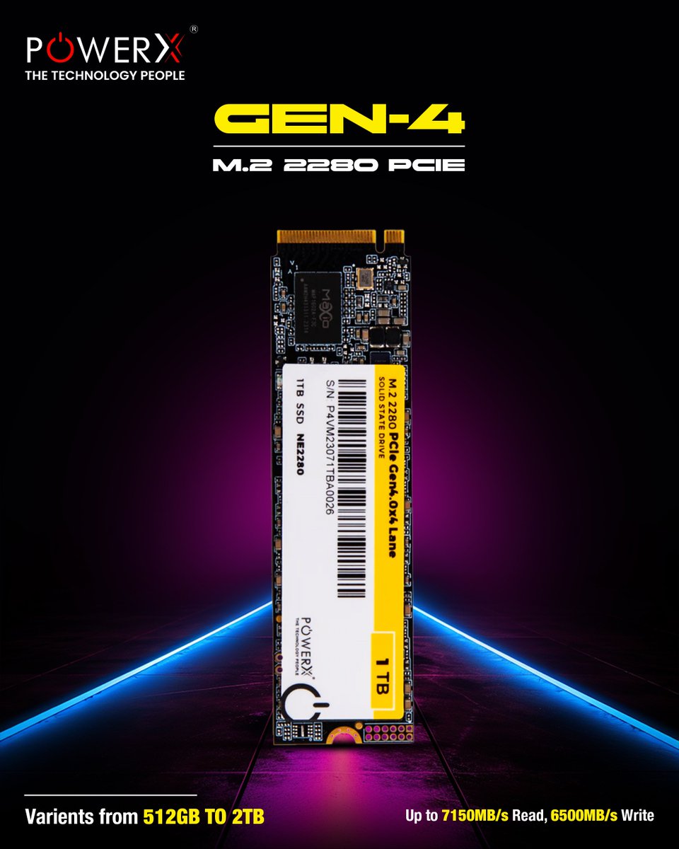 powerxbharat's tweet image. 𝗨𝗽𝗴𝗿𝗮𝗱𝗲 𝘆𝗼𝘂𝗿 𝗣𝗖 𝘀𝘁𝗼𝗿𝗮𝗴𝗲 𝗐𝗂𝗍𝗁 𝗈𝗎𝗋 𝖦𝖤𝖭-4 𝖬.2 2280 𝖯𝖢𝖨𝖤 𝖵𝖺𝗋𝗂𝖾𝗇𝗍𝗌!

#PCstorage #M2NVMe #TechTuesday #FastComputing #HighSpeedStorage #UpgradeYourPC #PowerX