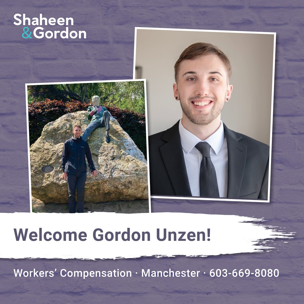 Join us in welcoming Attorney Gordon Unzen to our team! He has joined our Personal Injury group, and will focus on handling Workers' Comp and Social Security Disability claims on behalf of our clients. 
 
Is Gordon the #AttorneyForYou? 
Learn more: shaheengordon.com/attorneys/gord…