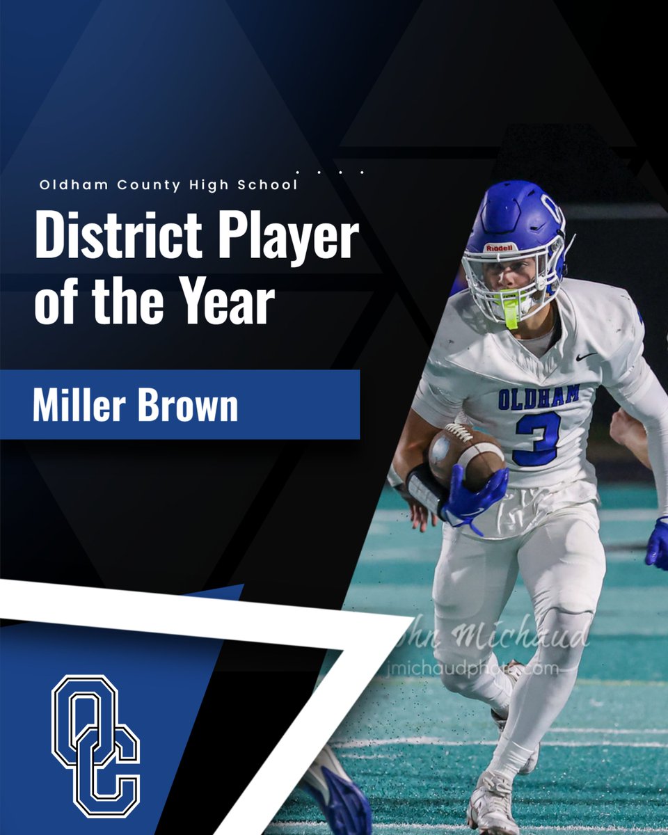 OldhamcoSports's tweet photo. Congrats to Miller Brown on District Player of the Year! #WEAREOC https://t.co/fFHTqWIMrl
