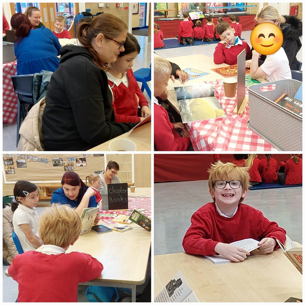 DukeStPrimary's tweet photo. It was a lovely Reading Cafe session this morning for Maple class. A huge 'Thank you' to all the grown-ups  who attended 📚😊 @_Reading_Rocks_ @lancsliteracy #ReadingCafe #readingforpleasure #readingisoursuperpower https://t.co/J5WyUcTsmW