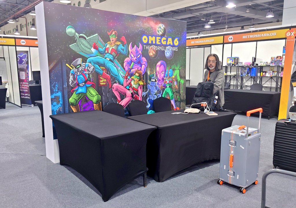 HappymealInc's tweet photo. まもなくクウェートのゲームイベント #GX2024 が開催!
オープンに向けて設営開始。
立派なブースも用意頂きました。
ヨセフさん、ショクラン!
#OMEGA6
#オメガ
#TAKAYA #IMAMURA
#Happymeal https://t.co/9gTxoIkF5A