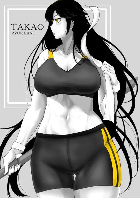 #いいお腹の日  #アズールレーン #高雄 #ベルファストたまには上げとかないと描く人なの忘れられそうなので再掲 
