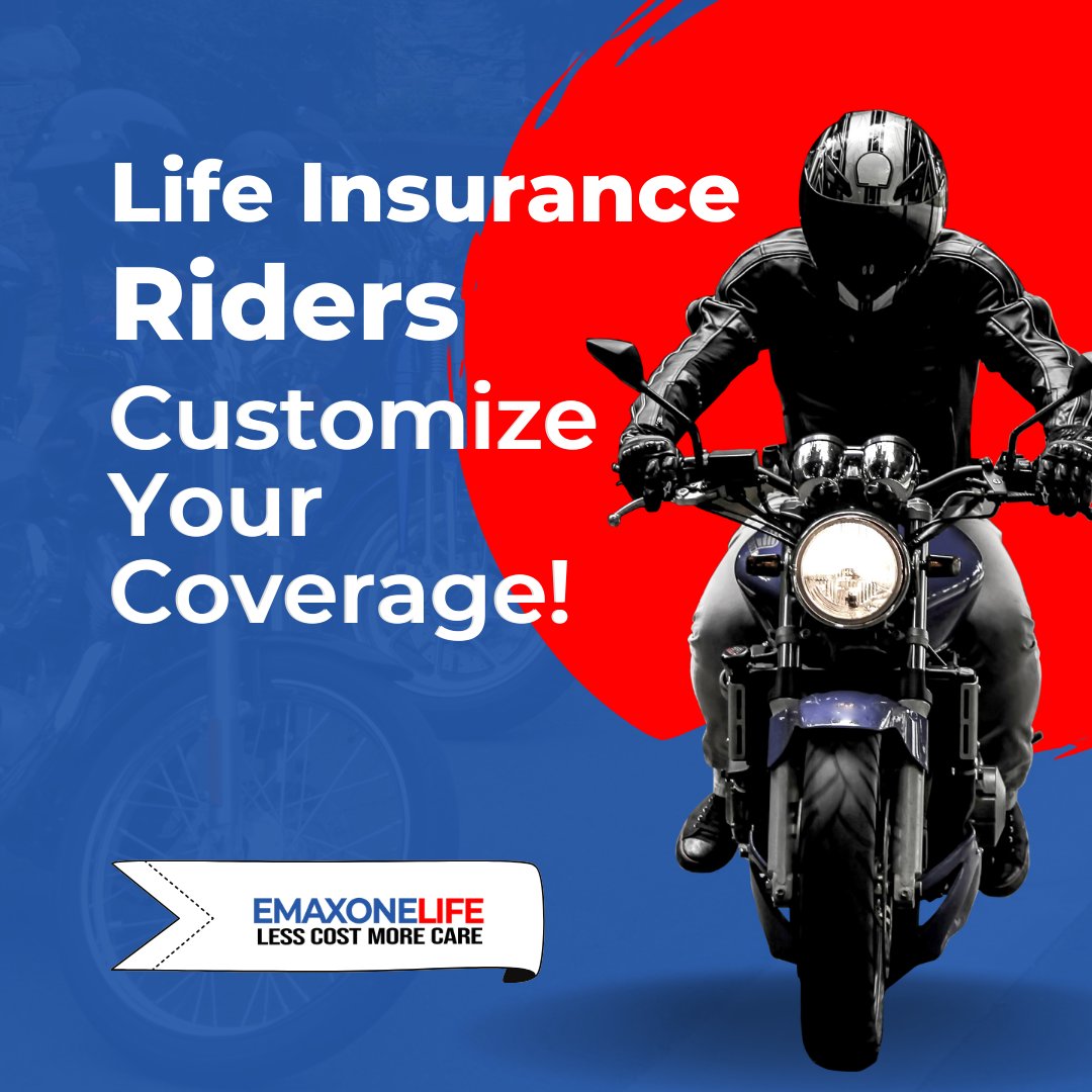 emaxonelife's tweet image. Riders are add-ons that let you tailor coverage to fit your needs—whether it’s adding coverage for critical illness, ensuring access to funds in an emergency, or leaving extra support for loved ones. 
#LifeInsuranceRiders #CustomizedCoverage #InsuranceTips #PersonalizedProtection