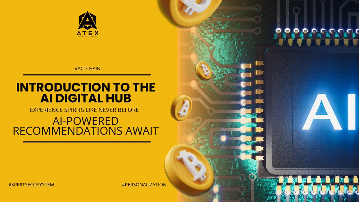 actchain's tweet photo. Discover our Spirits Ecosystem powered by an AI Digital Hub! 

From personalized recommendations to insights on your favorite spirits, our technology brings you an elevated, tailored experience. Cheers to innovation! 🍸✨ #SpiritsEcosystem #AI #BTC #web3 #ATEX https://t.co/2Z0Kmj99Ms