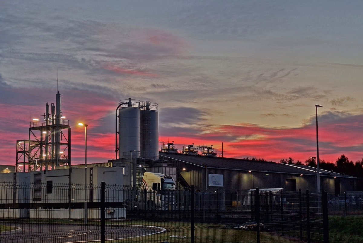 Brilliant skies over our Grangemouth Biorefinery!