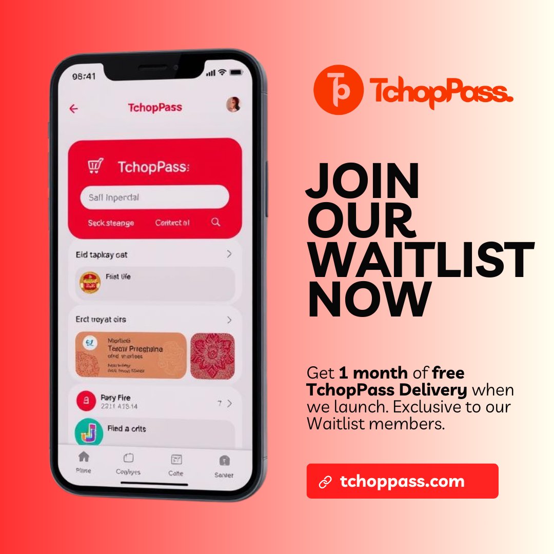 zapcmr's tweet photo. Exclusive Offer: 😍
You can now get 1 month of free 
@TchopPass Delivery by joining our Waitlist here https://t.co/hqrHglOVge https://t.co/LeoFyXddSA