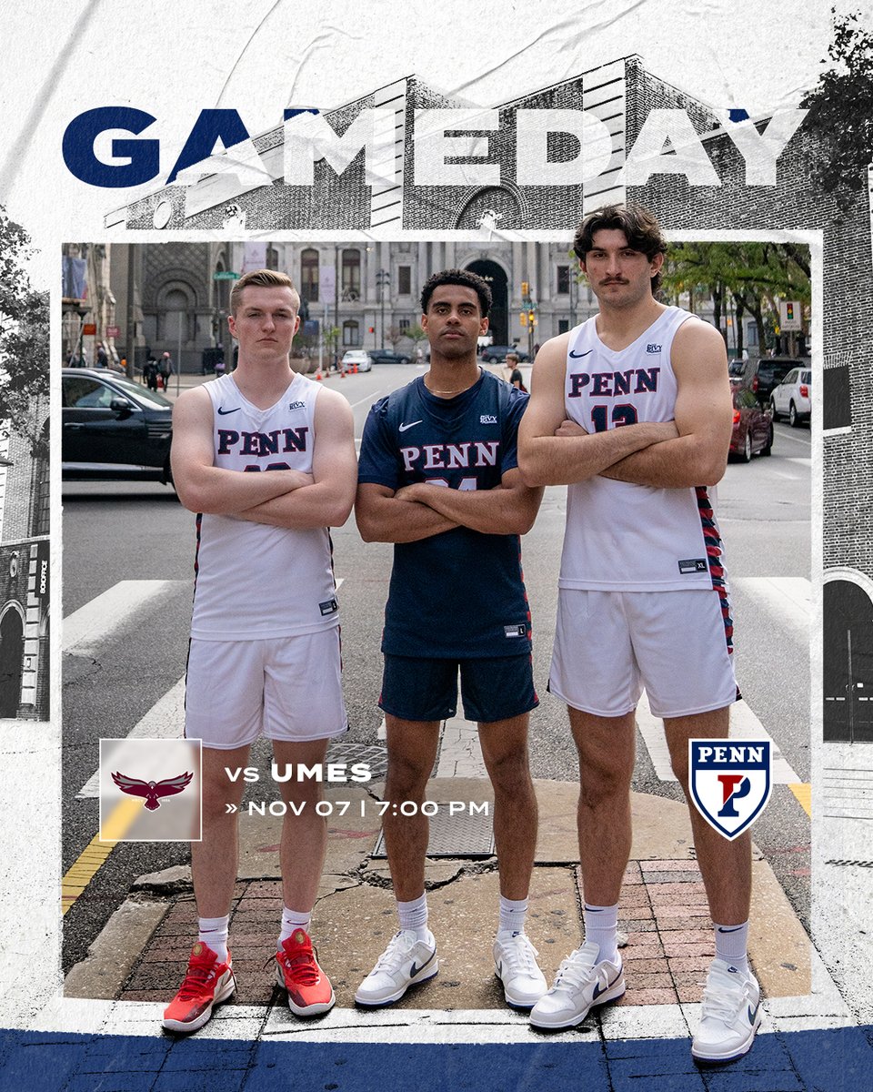 Good to be home. See you tonight.

🆚 UMES
📍 The Palestra
⏰ 7 p.m.
📺 ESPN+ ($) | goquakers.co/4ekjCrT
📻 QAN | PennAthletics.com/audio
📊 goquakers.co/3AzqDal
📰 goquakers.co/3UELpMF

#Whānau | #FightOnPenn 🔴🔵🏀