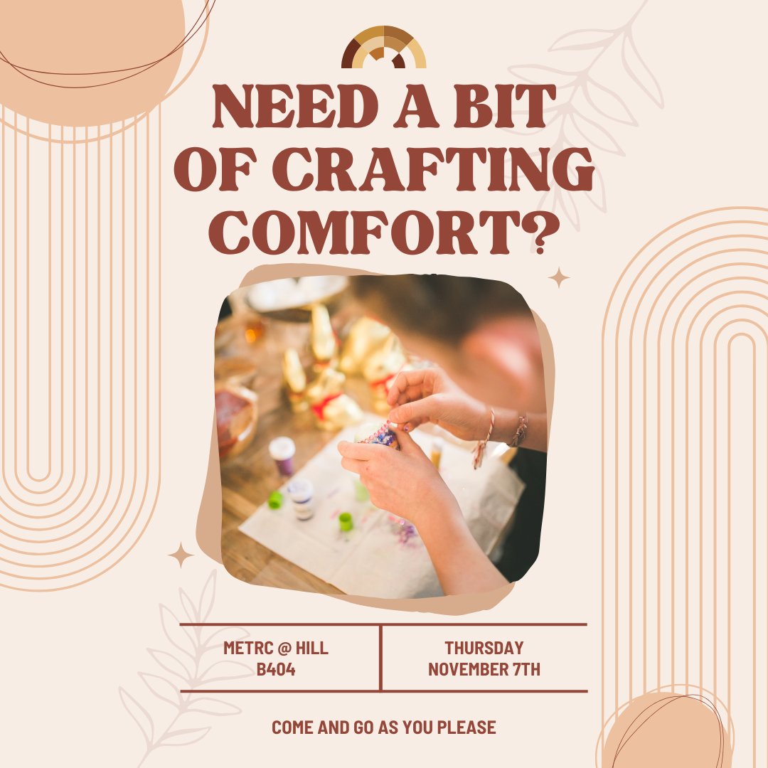 Come into METRC at any time today to make a friendship bracelet 💚