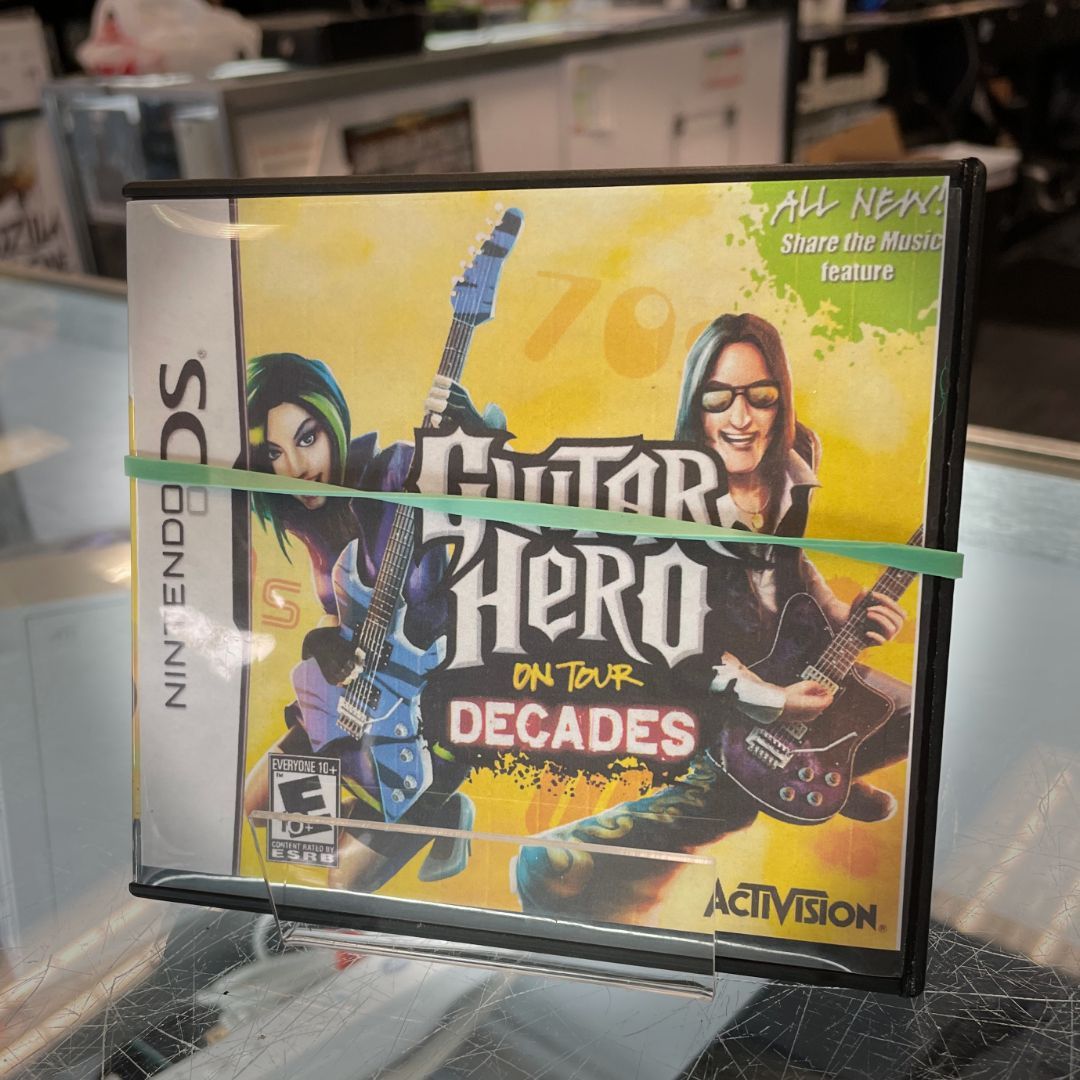 ReplaySaginaw's tweet photo. Guitar Hero: On Tour DECADES for $13.99??? π³ Whaaaaaaah???
.
.
#saginaw #baycity #midland #mountpleasant #michigan #discreplay #retro #currentgen #buyselltrade #videogamestore #videogames #music #movies #gamestore #nintendo #ds #guitarhero https://t.co/6NdsNr8vWj