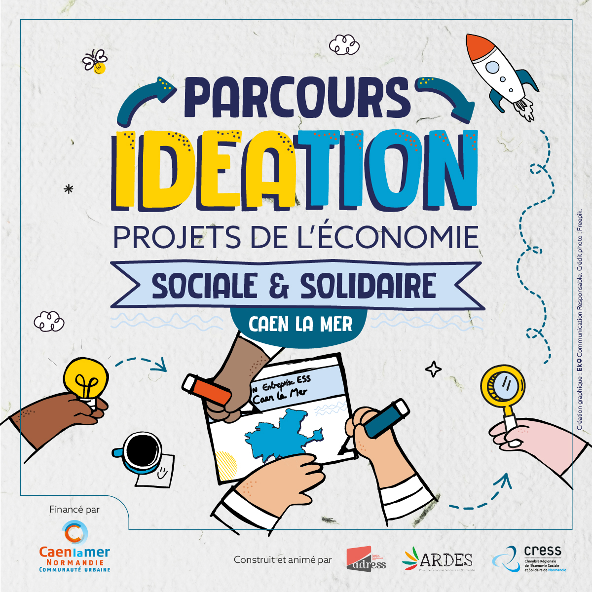 Idéation 🤔 : prêt à vous lancer ?
Rejoignez le parcours d'idéation pour structurer et définir votre projet d'économie social et solidaire #ESS.
👉 Candidatez jusqu'au 15 décembre : urls.fr/ZXyU_G
<a href="/CRESSNormandie/">CRESS Normandie</a>, @ARDESSNormandie, <a href="/Caenlamer/">Caen la mer</a>