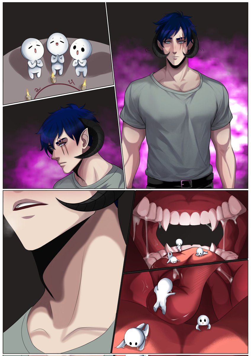 Finally I did it.  <a href="/Thattinyboi1/">Ace Houndberry</a> your cutie!!!
#vore #malepred #tongue #saliva #uvula