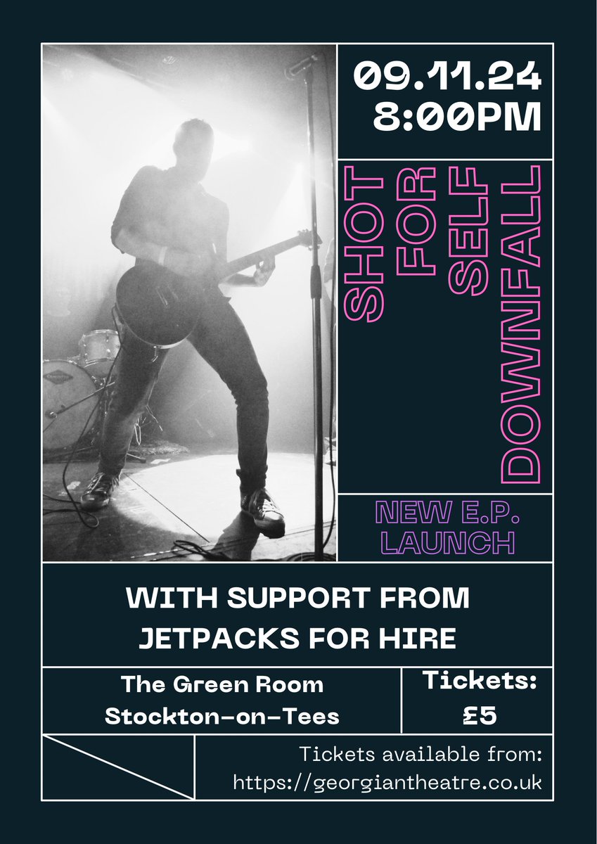 TONIGHT... Shot For Self Downfall (w/ support from Jetpacks For Hire)

Doors 8pm

🎟 georgiantheatre.co.uk/live-events/sh…